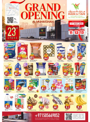 Mark & Save Grand Opening - Muhaisnah, Dubai Flyer