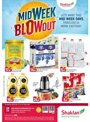 Shaklan Midweek Blowout - E07, International City, China Cluster Flyer